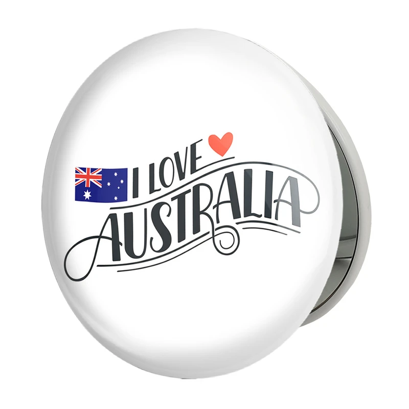 آینه جیبی خندالو طرح پرچم استرالیا مدل تاشو کد 20632 