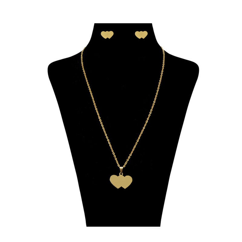 نیم ست دخترانه طرح دو قلب کد 150295