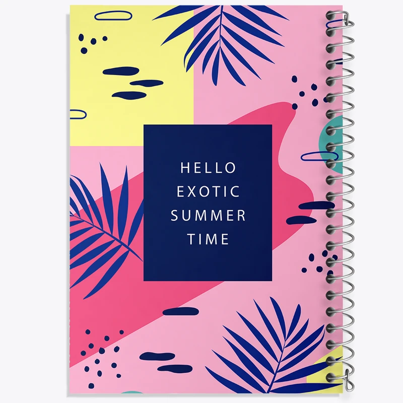 دفتر نت موسیقی 50 برگ خندالو مدل مینیمال تابستان کد N133