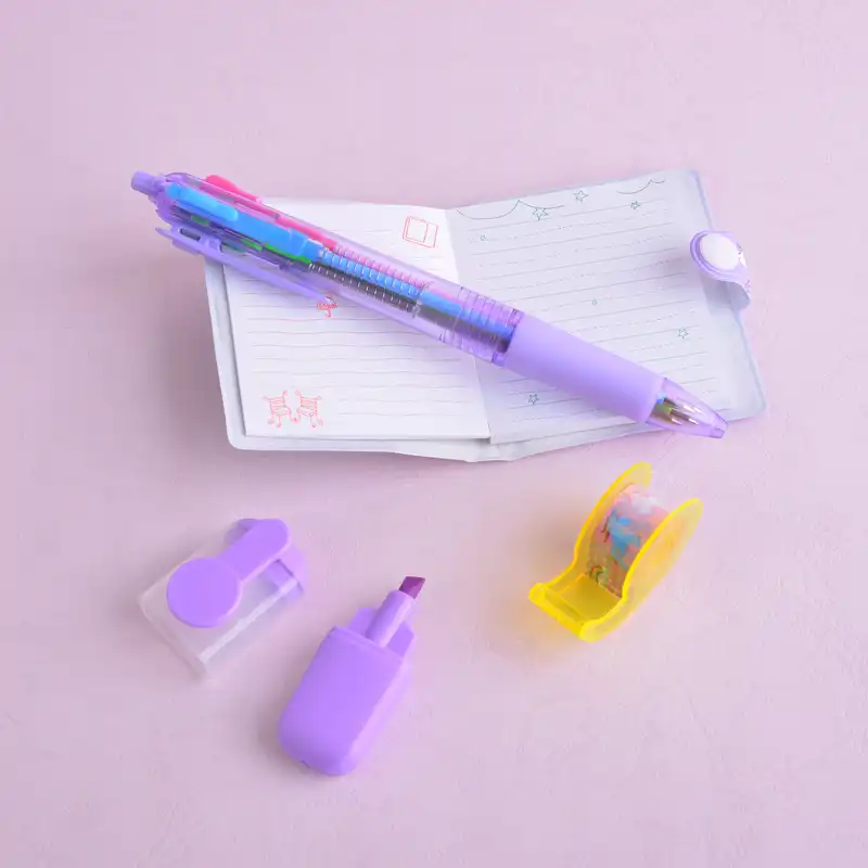 بسته لوازم تحریر مدل یونیکورن مجموعه 4 عددی