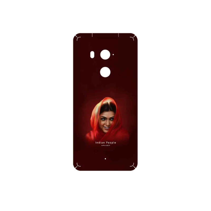 برچسب پوششی ماهوت مدل Portrait of an Indian Woman مناسب برای گوشی موبایل اچ تی سی U11 Plus
