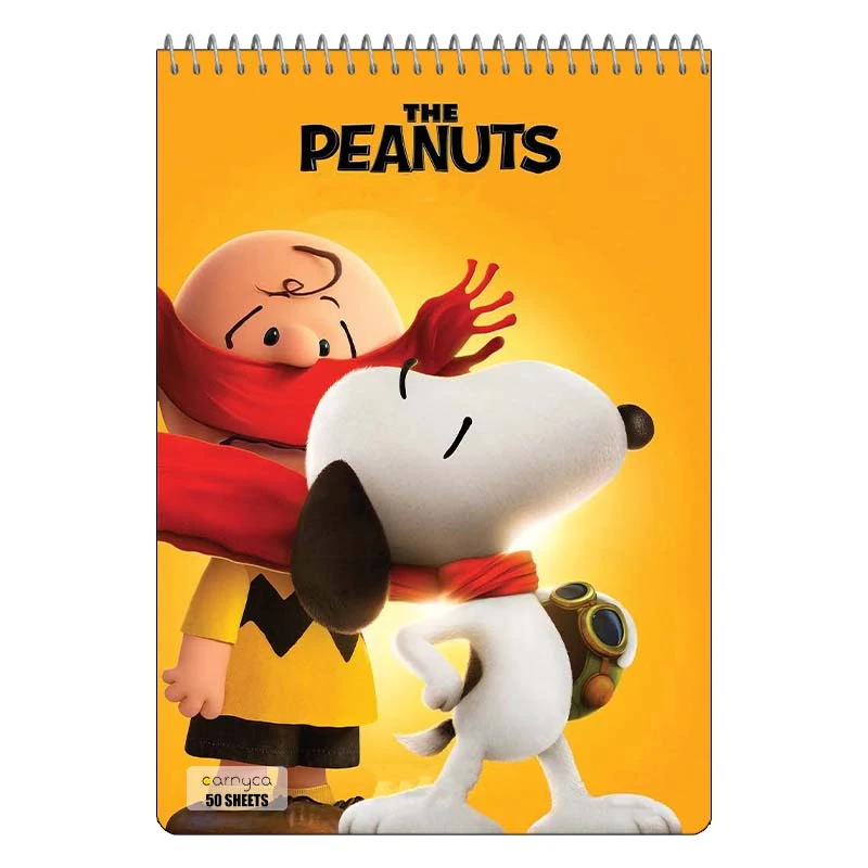 دفتر نقاشی 50 برگ سیمی کارنیکا طرح فیلم بادام زمینی ها The Peanuts کد 77604