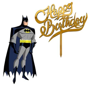 تاپر تزیین کیک مدل بتمن مجموعه 2 عددی