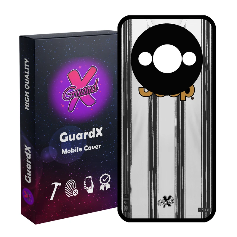 کاور گارد ایکس طرح یوونتوس مدل قاب Glass10229 مناسب برای گوشی موبایل شیائومی Redmi A3 4G/ A3X 4G/ Poco C61