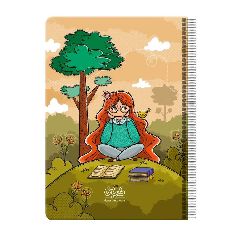 دفتر مشق 50 برگ دایان مدل حاشیه دار کد 4359 بسته 9 عددی