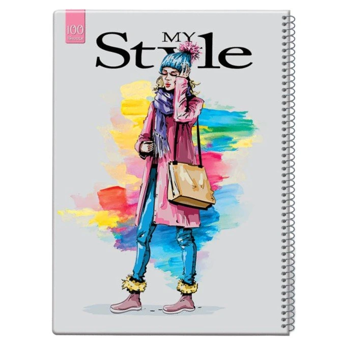 دفتر مشق 100 برگ مدل مای استایل کد MSD4