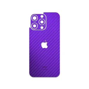 MAHOOT Purple-Fiber Cover Sticker for Apple iPhone 15 Pro Max