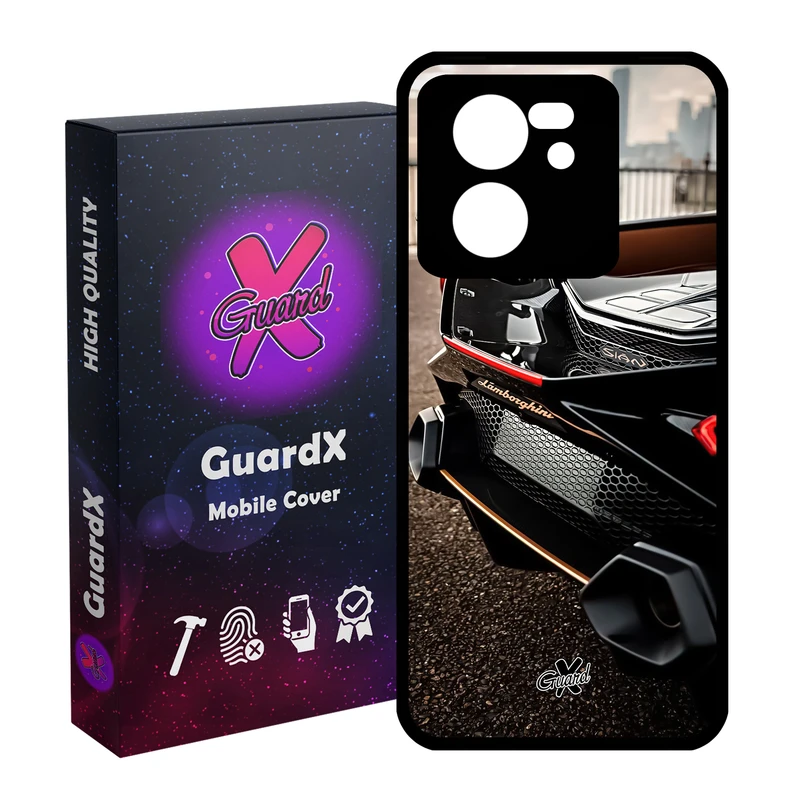 کاور گارد ایکس طرح لامبورگینی مدل Glass10492 مناسب برای گوشی موبایل شیائومی 13T/13T Pro/Redmi K60 Ultra