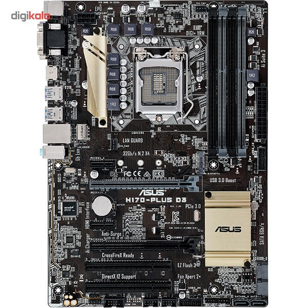 مادربرد ایسوس مدل H170-PLUS D3 به همراه پردازنده مرکزی اینتل مدل Pentium G4400