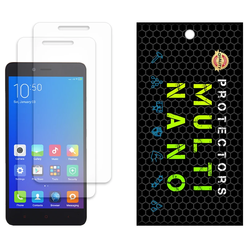 محافظ صفحه نمایش مات مولتی نانو مدل X-S2M مناسب برای گوشی موبایل شیائومی Redmi Note 2 بسته دو عددی