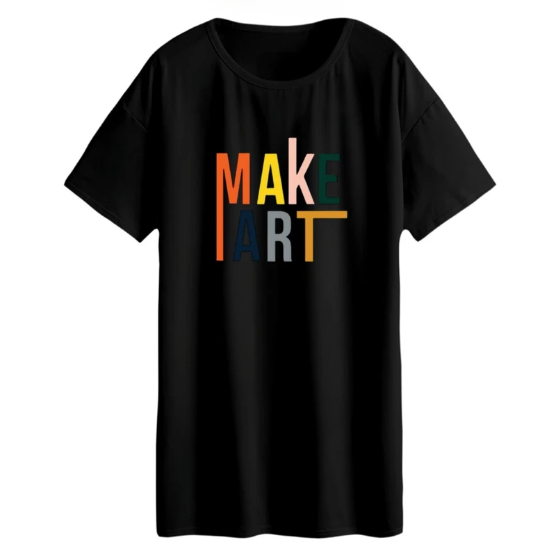 تی شرت لانگ زنانه مدل آرت