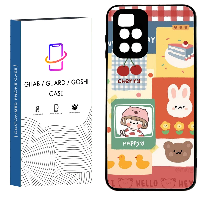 کاور قاب گارد گوشی طرح دخترانه کد 71  - TPU مناسب برای گوشی موبایل شیائومی Redmi Redmi 10 4G