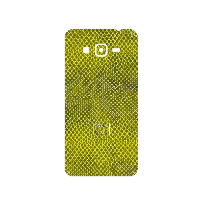 برچسب پوششی ماهوت مدل Yellow Snake Skin مناسب برای گوشی موبایل سامسونگ Galaxy Grand Prime
