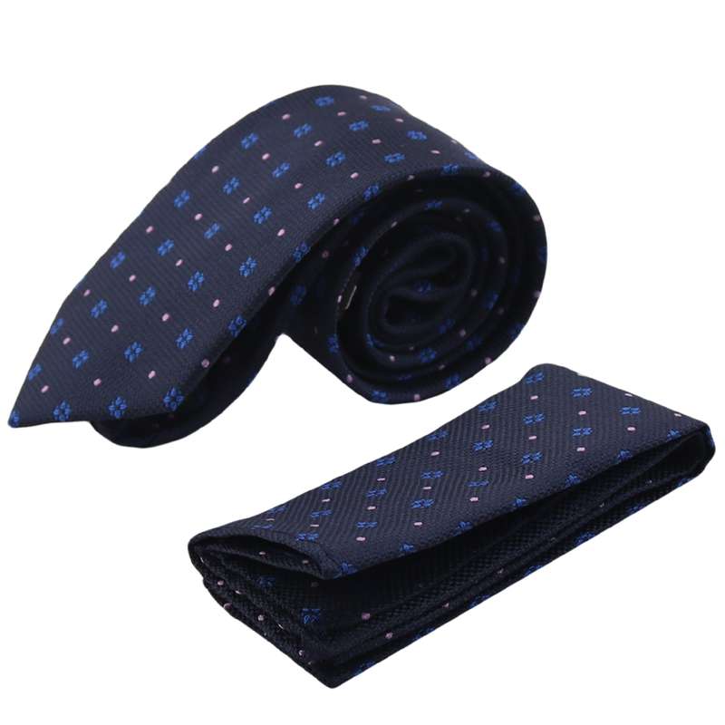 ست کراوات و دستمال جیب مردانه مدل PJ-109487