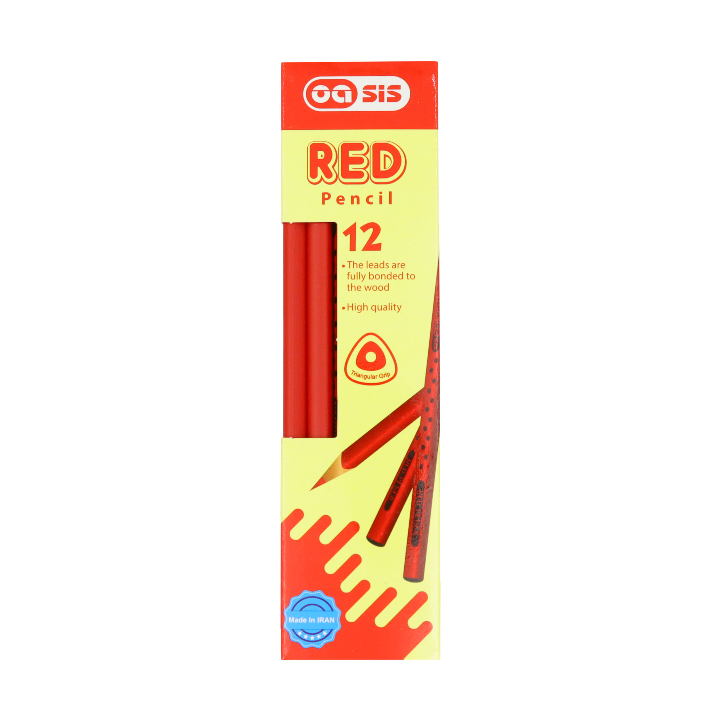 مداد قرمز سیس مدل 166 بسته 12 عددی