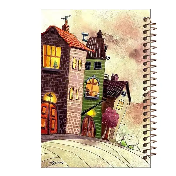 دفتر شطرنجی مشایخ طرح خانه های فانتزی زیبا در طبیعت کد CH24