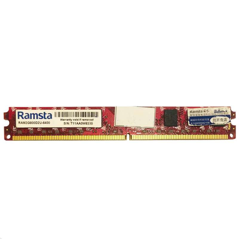رم دسکتاپ DDR2 تک کاناله 800 مگاهرتز CL6 رمستا مدل RAM2G800D2U-6400 ظرفیت 2 گیگابایت