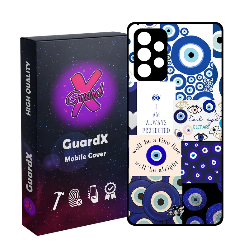 کاور گارد ایکس طرح چشم نظر مدل Glass10430 مناسب برای گوشی موبایل سامسونگ galaxy A32 4G