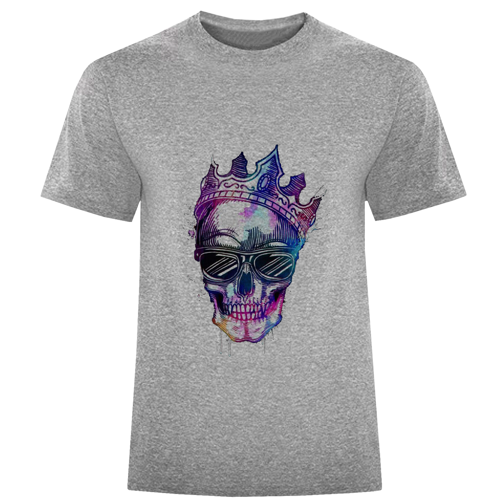 تی شرت آستین کوتاه مردانه مدل جمجمه رنگی D920