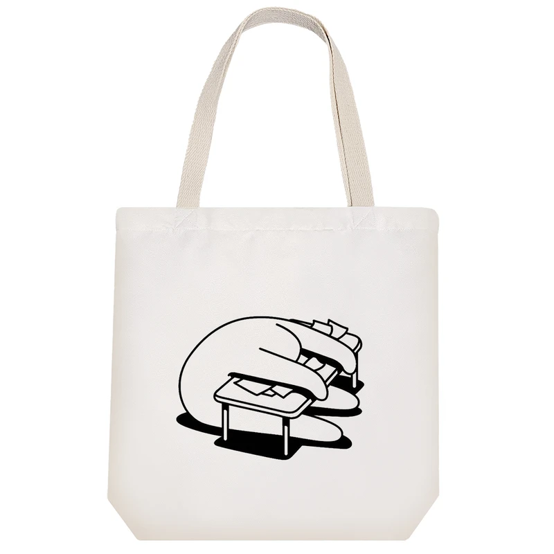 ساک خرید خندالو طرح تنبل خسته کد 3476