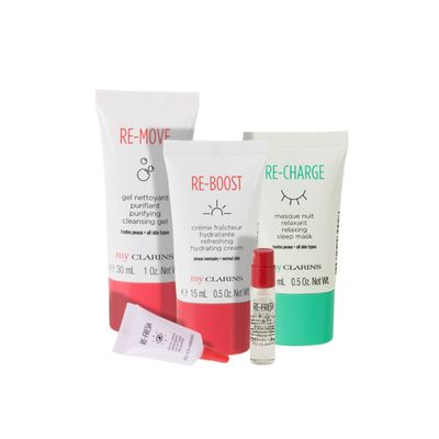 مجموعه مراقبت از پوست کلارنس مدل Healthy skin Must-haves مجموعه 5 عددی