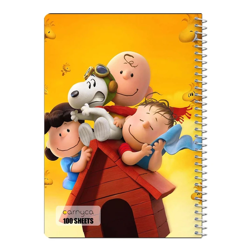 دفتر مشق 100 برگ سیمی کارنیکا طرح فیلم بادام زمینی ها The Peanuts کد 66509