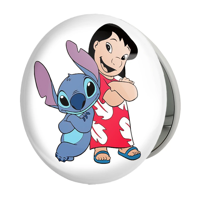 آینه جیبی خندالو طرح لیلو و استیچ مدل تاشو کد 37185