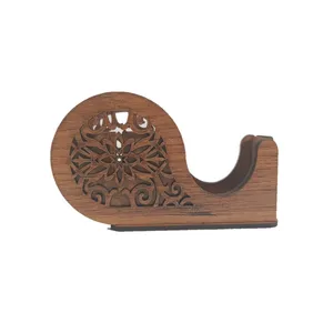پایه چسب مدل چوبی طرح دایره اسلیمی کد 17