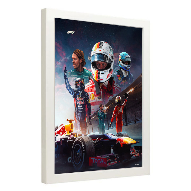 تابلو مدل فرمول یک سباستین وتل Vettel کد LA-F1G1021 تابلو مدل فرمول یک سباستین وتل Vettel کد LA-F1G1021