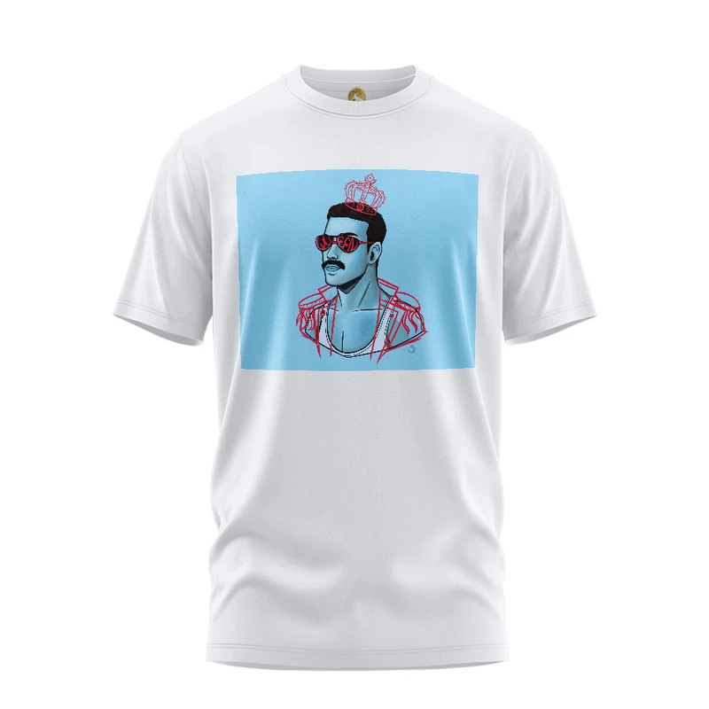 تی شرت آستین کوتاه مردانه هومرو مدل TW175 طرح فردی مرکوری