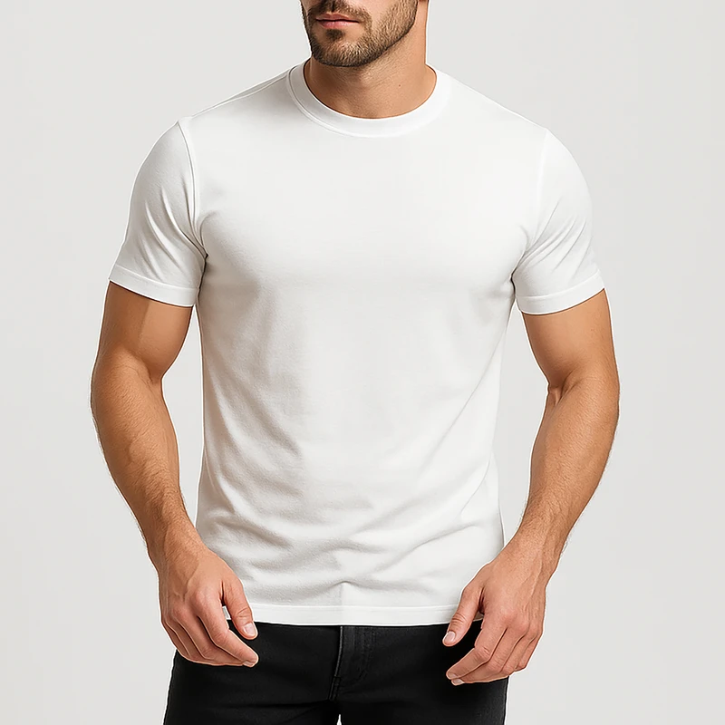 تی شرت آستین کوتاه مردانه رانژ مدل ساده کد 23ra05-422