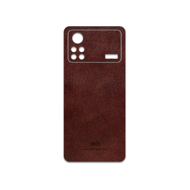 برچسب پوششی ماهوت مدل Natural-Leather مناسب برای گوشی موبایل شیائومی Poco X4 Pro 5G