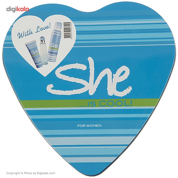 ست ادو تویلت زنانه شی مدل Cool حجم 50 میلی لیتر