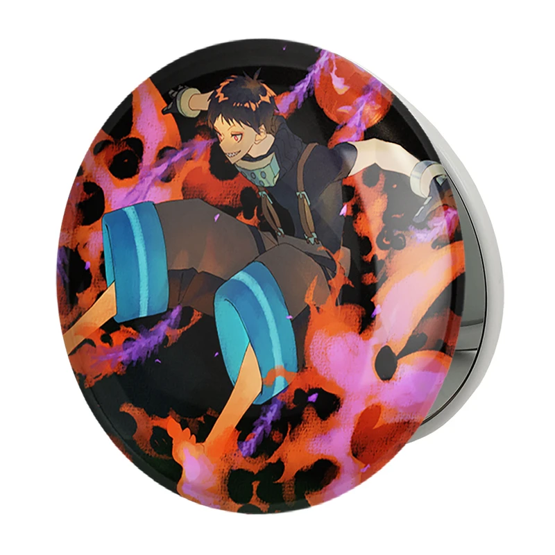 آینه جیبی خندالو طرح شینرا انیمه نیروی آتش مدل تاشو کد 32241