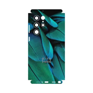 MAHOOT Green Feather-FullSkin Cover Sticker for Samsung Galaxy S22 Ultra 5G