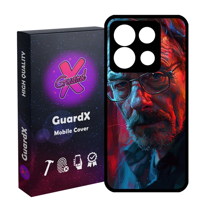 کاور گارد ایکس طرح والتر وایت مدل Glass10755 مناسب برای گوشی موبایل شیائومی Poco X6 5G / Note 13 Pro 5G