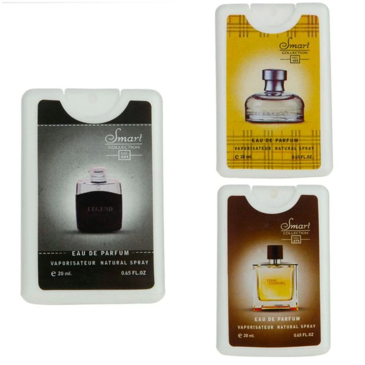 عطر جیبی مردانه اسمارت کالکشن مدل لجند ویکند تق هرمس کد 71 حجم 20 میلی لیتر بسته 3 عددی