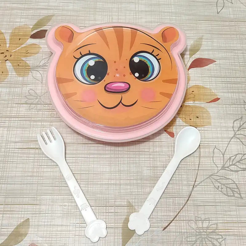 ظرف غذا کودک مدل حیوانات کد 102 مجموعه 3 عددی