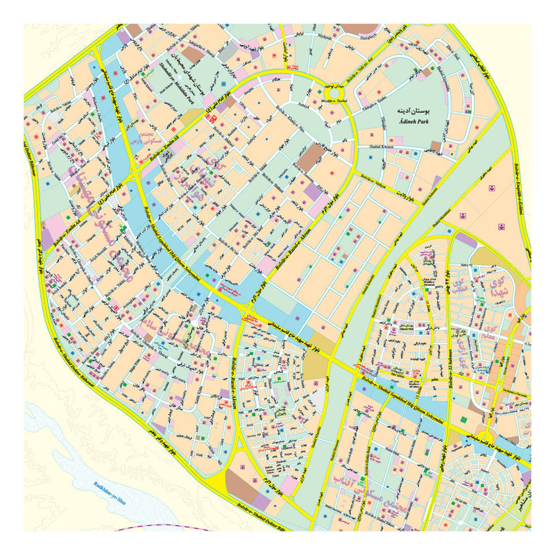 نقشه راهنمای شهر جدید پرند انتشارات گیتاشناسی نوین کد 1551