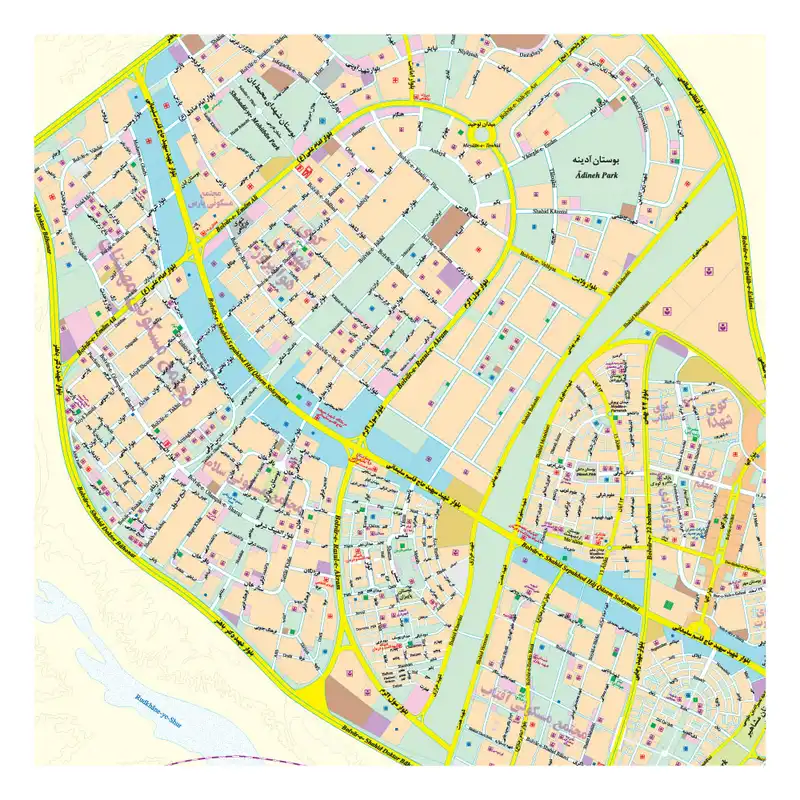 نقشه راهنمای شهر جدید پرند انتشارات گیتاشناسی نوین کد 1551 L