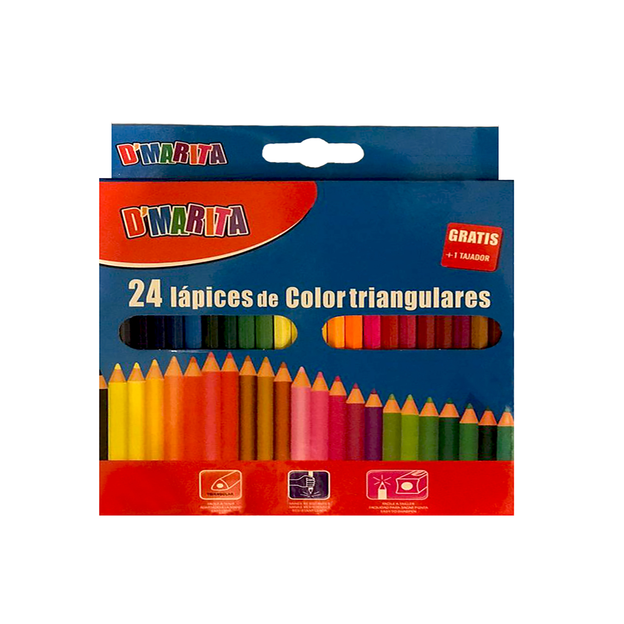 مداد رنگی 24 رنگ دیماریتا مدل گراتیس