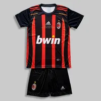 ست تی شرت و شلوارک ورزشی پسرانه میلان مدل مالدینی Home 2007