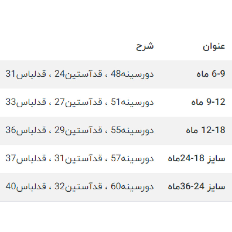 پولوشرت نوزادی مدل chb3849