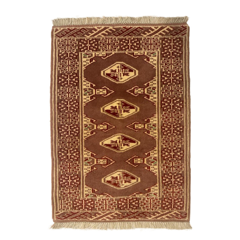فرش دستبافت نیم متری مدل ترکمن کد  Nkpstp16