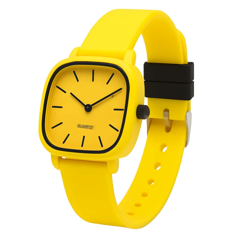 ساعت مچی عقربه‌ای کوارتز زنانه مدل مینیمال اسپرت بند پیو ضد حساسیت کد ۳