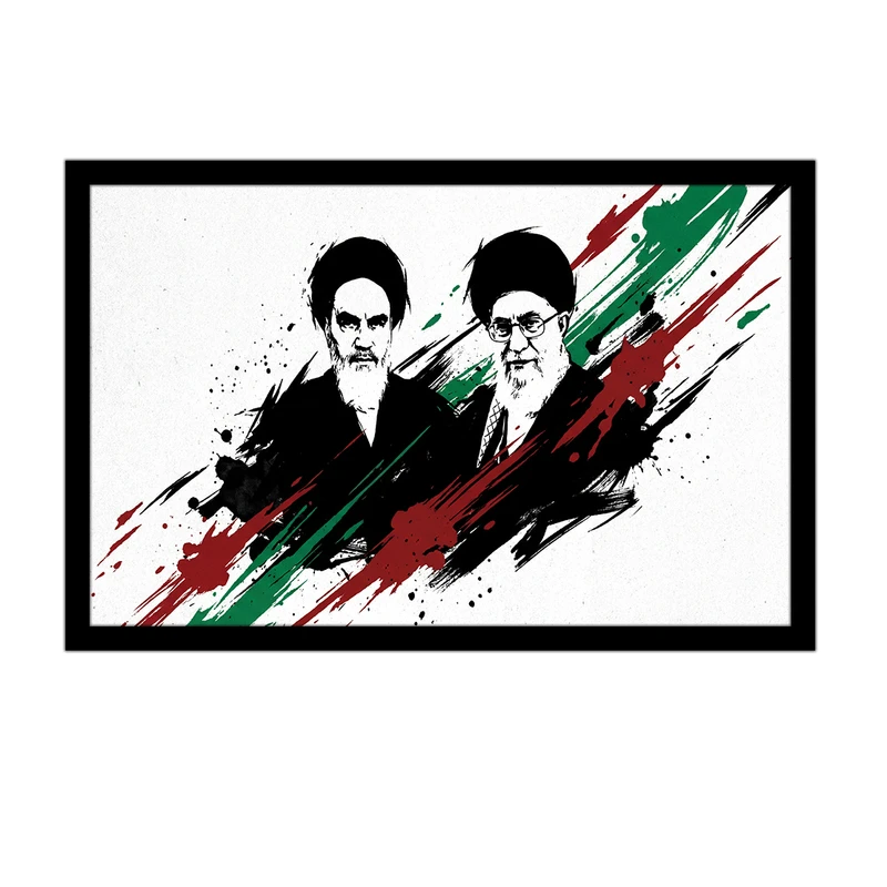 تابلو بکلیت طرح رهبران شهید انقلاب اسلامی مدل DY1373 فریم مشکی