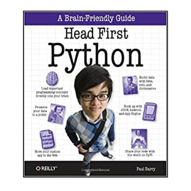  کتاب Head First Python: A Brain-FriendlyGuide 2nd EditionاثرPaul Barry  انتشارات مؤلفین طلایی