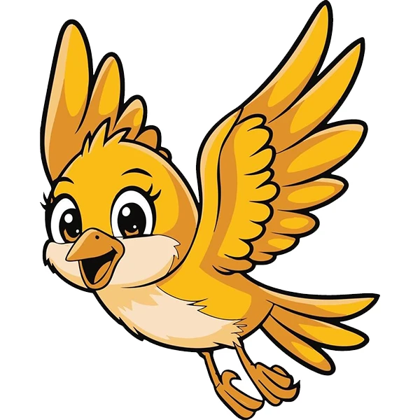 استیکر پارچه و لباس پاد آفرین طرح کارتونی بچگانه پرنده کد 4106