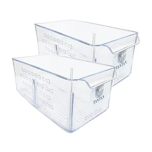 سبد نظم دهنده یخچال تن تن طرح کریستال کد LRG2 بسته 2 عددی