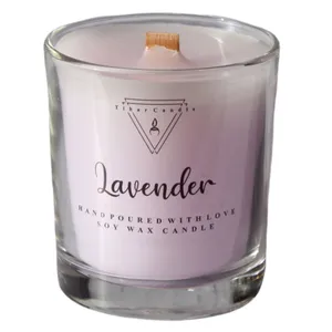 شمع دست ساز تیهار کندل مدل S.S.LAVENDER.01